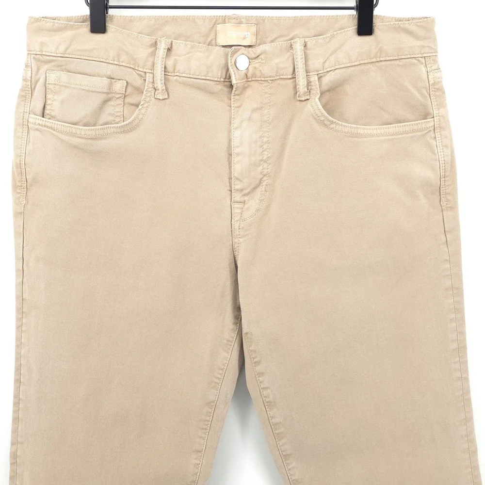 Joe's Mens Pants The Brixton 33 Cobblestone Tan Straight Narrow Lyocell Blend